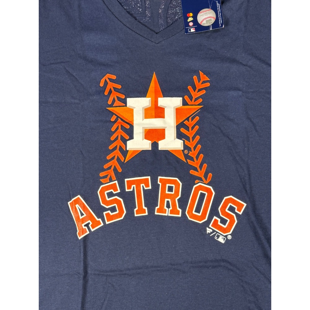 Fanatics Houston Astros Jose Altuve Navy Blue V-Neck Shirt MLB Womens Small NWT